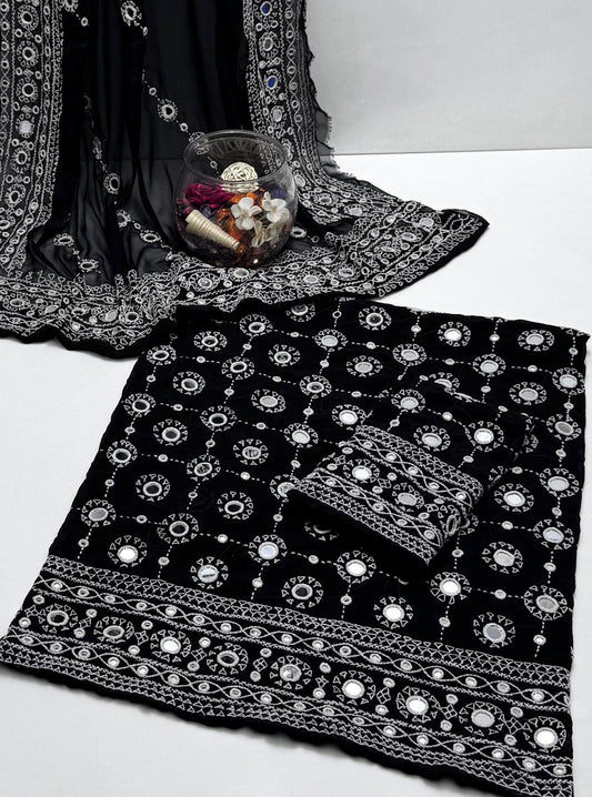 2 Pce کوریائی جارجٹ ہاتھ سے تیار کردہ بلوچی۔