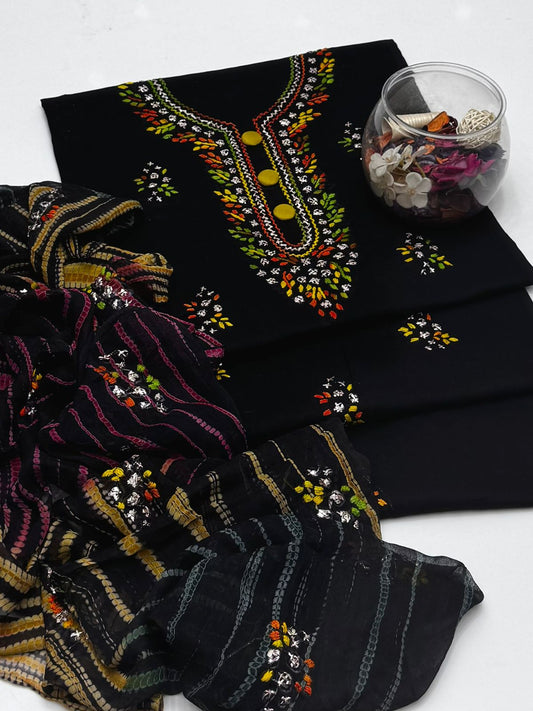 3 پی سی لان ہاتھ سے تیار پکا گوٹا