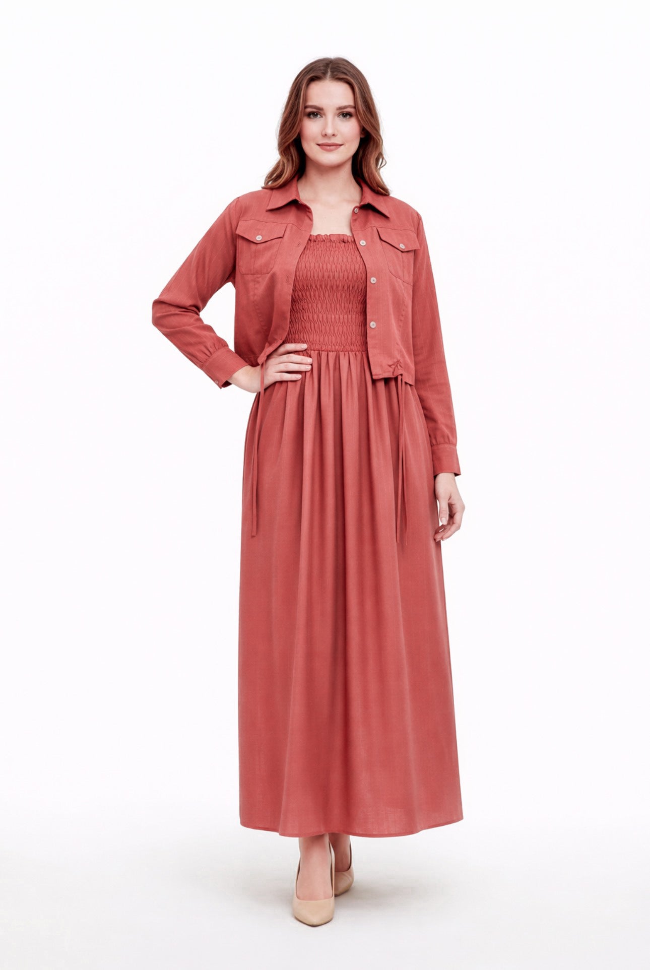 Western Smoking Coat Maxi (W-712)