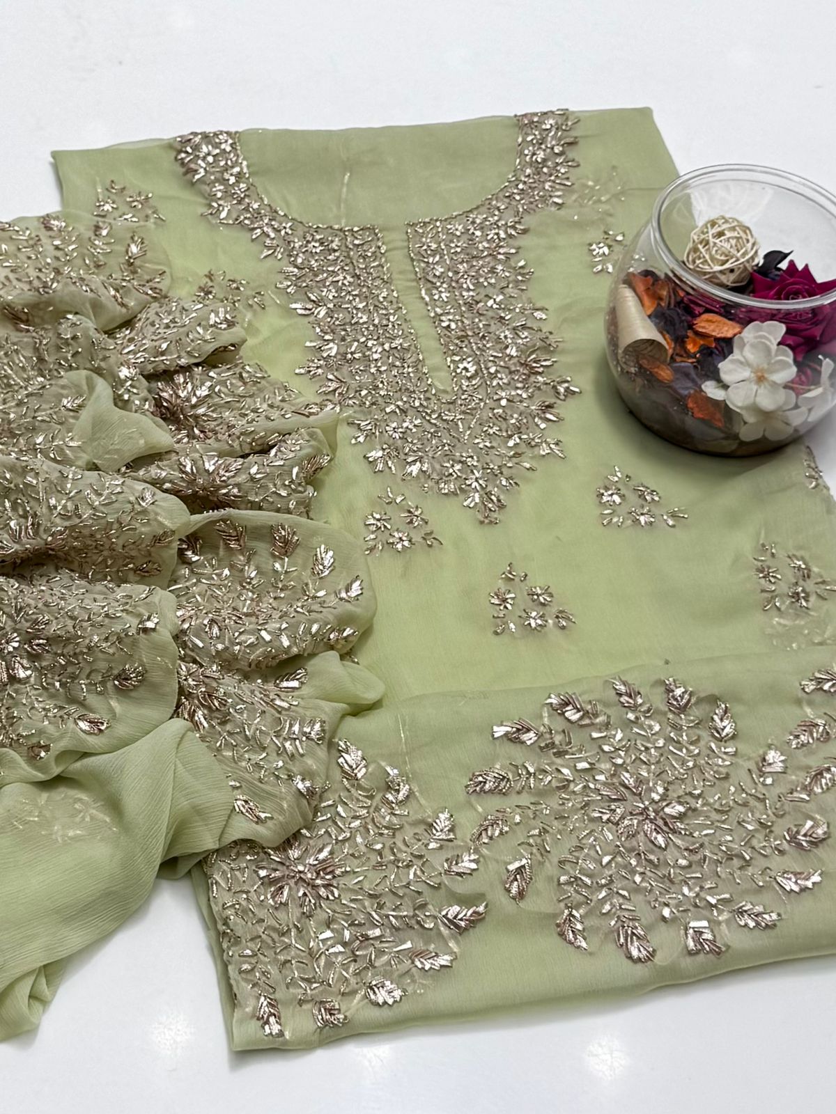 2 پی سی ہینڈ میڈ ماروری گوٹا