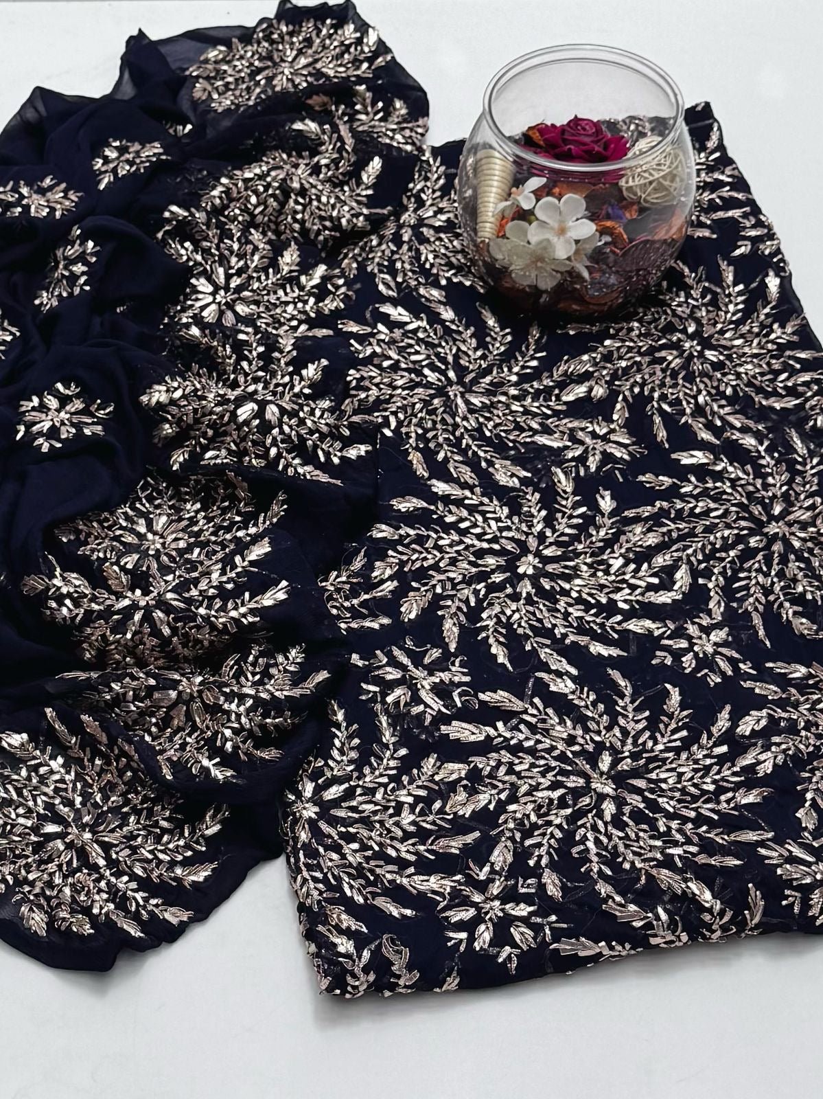 2 ٹکڑا شفان مروری نیا ڈیزائن