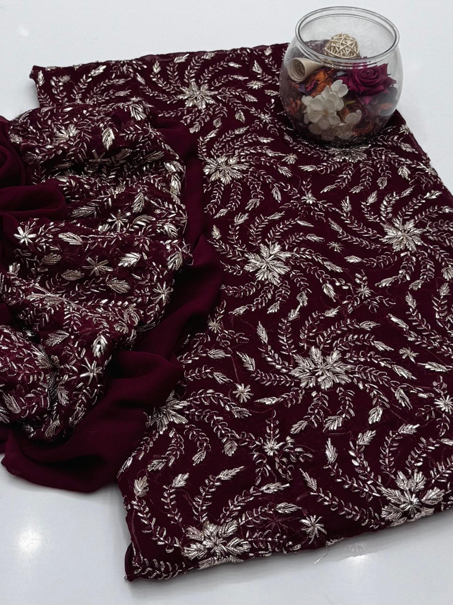 2 ٹکڑا شفان مروری نیا ڈیزائن