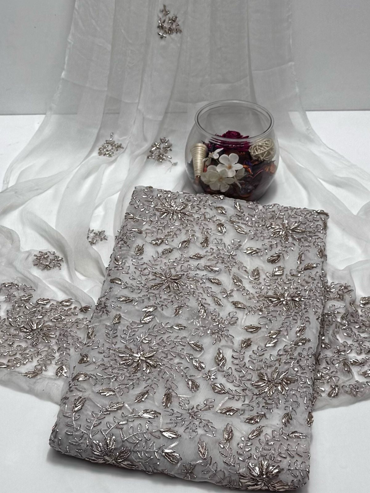 2 ٹکڑا شفان مروری نیا ڈیزائن