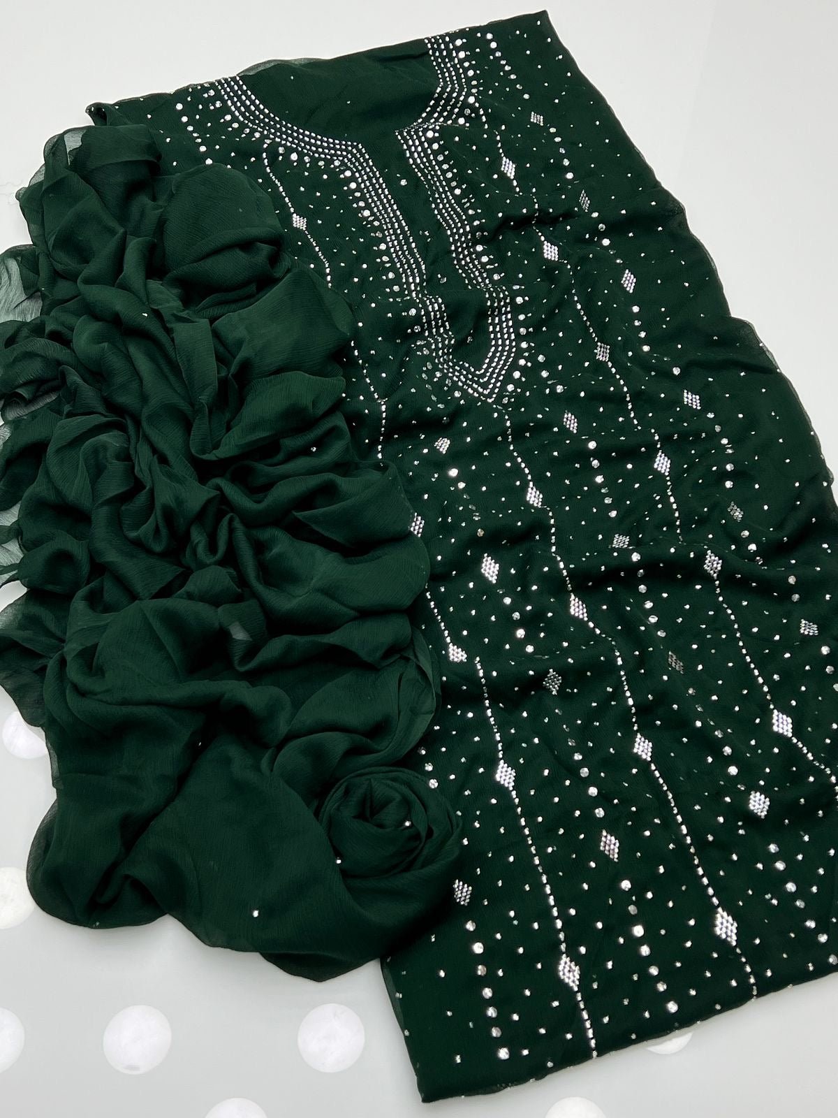 2 پیس شفان مکیش شاہی ڈیزائن