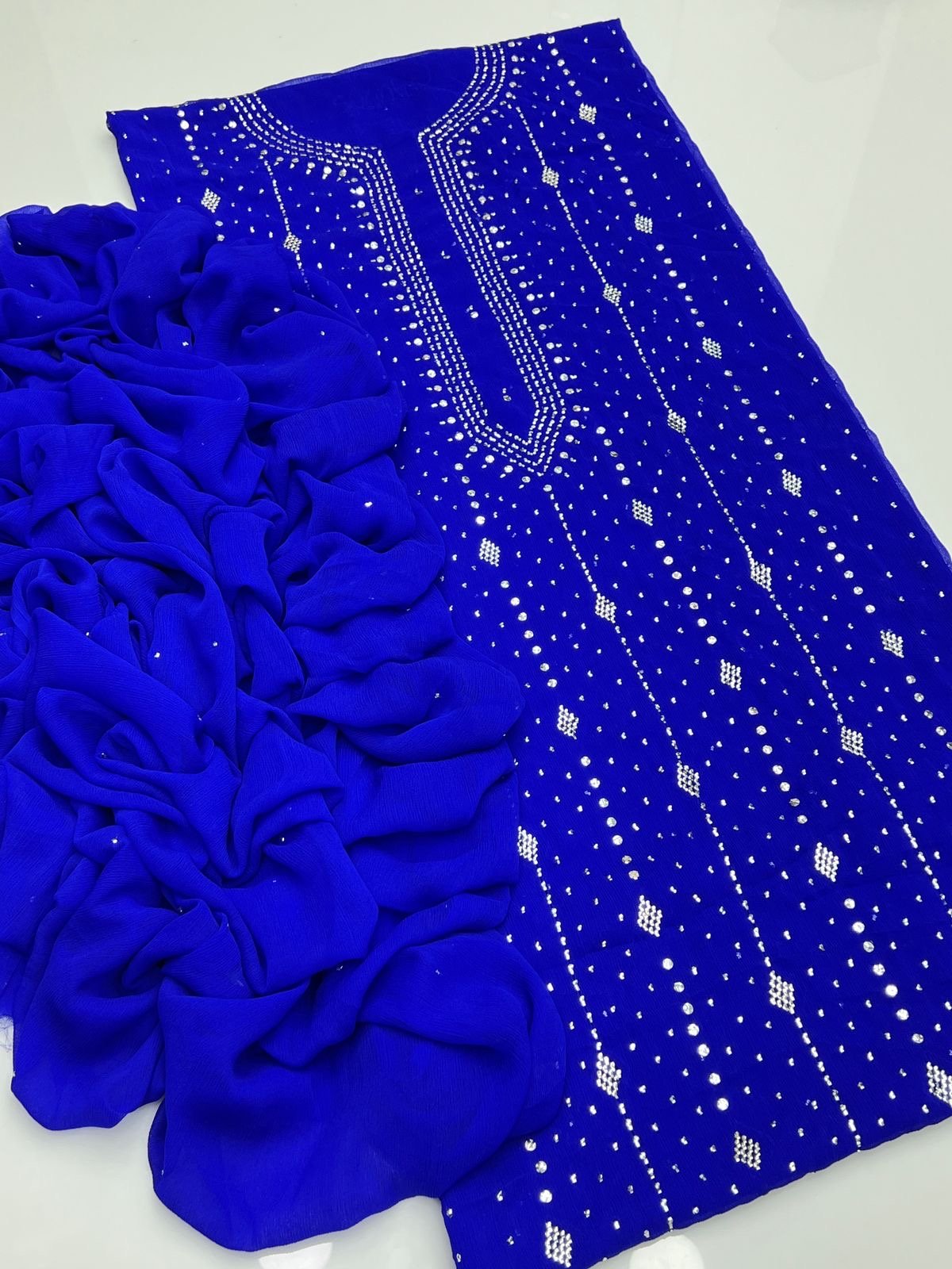 2 پیس شفان مکیش شاہی ڈیزائن