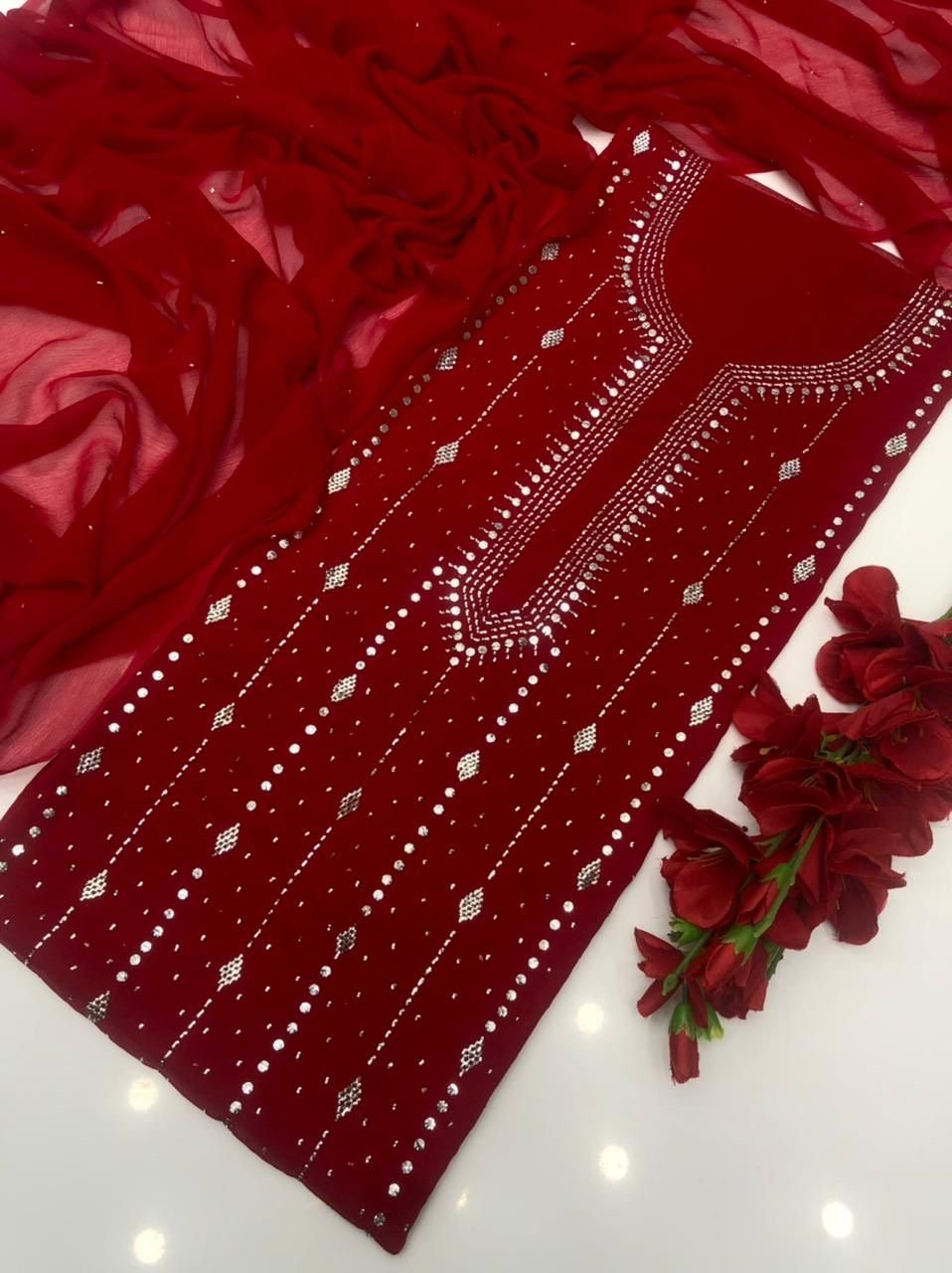 2 پیس شفان مکیش شاہی ڈیزائن