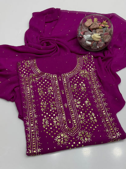 Golden button mukesh 2 piece