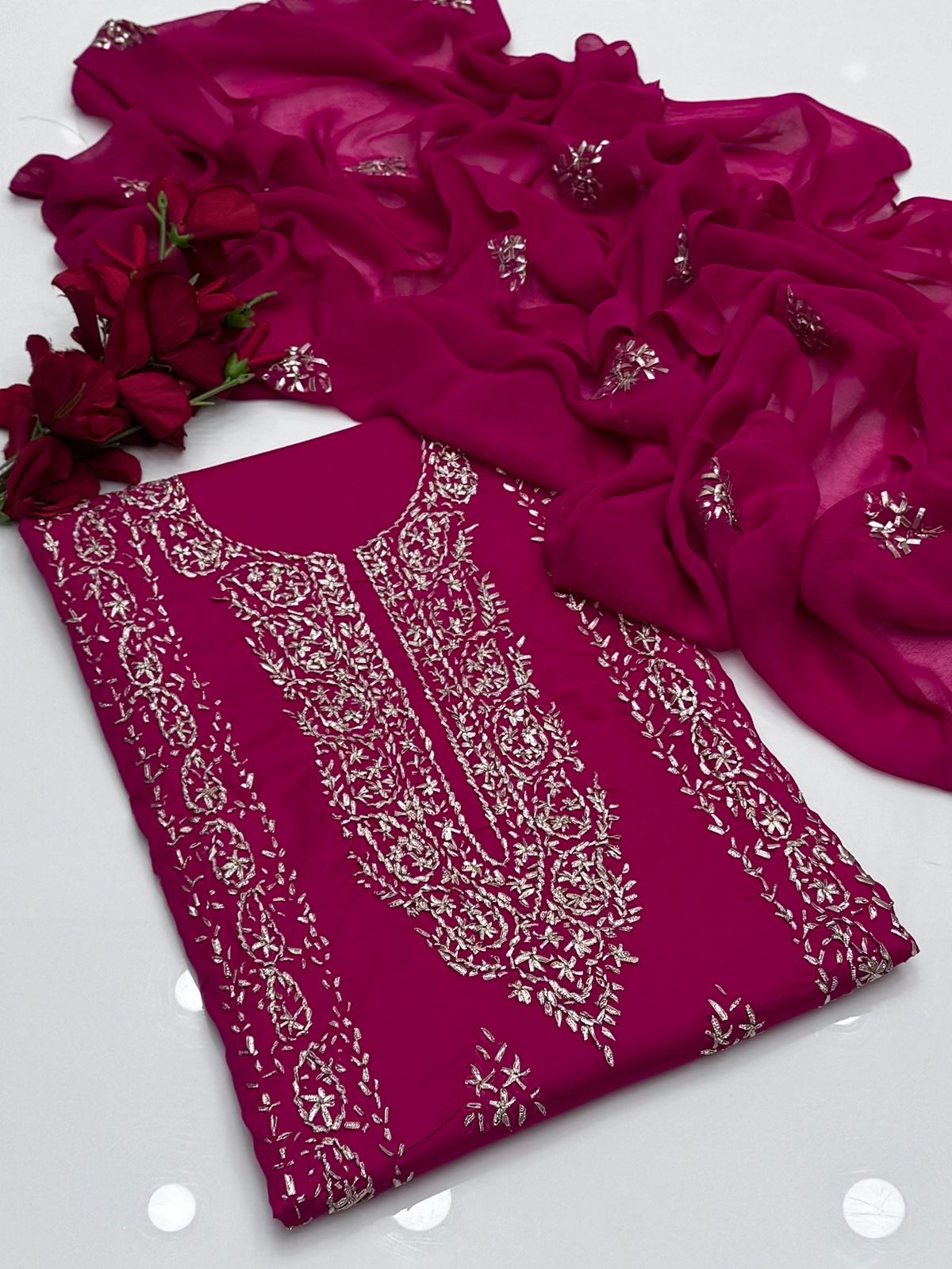 (D-756) Lawn Handmade Gotta work unstitched