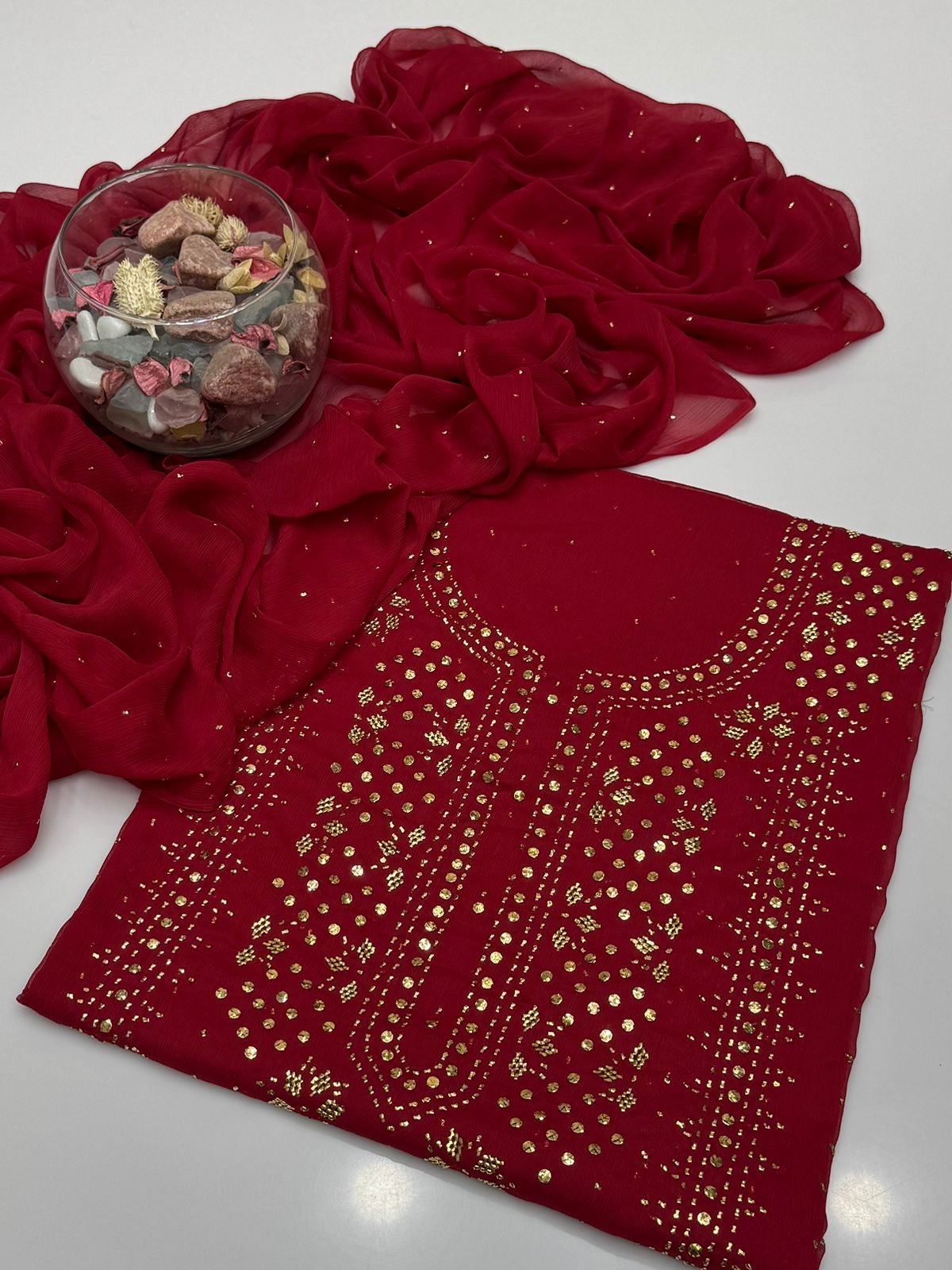Golden button mukesh 2 piece