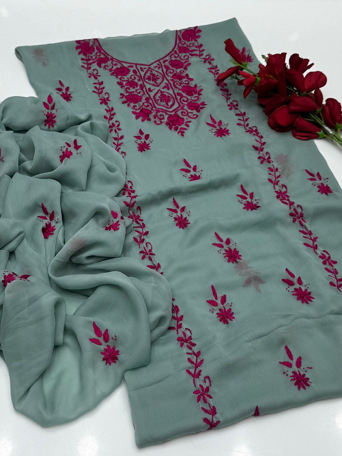 Spring tanka bamber chiffon 2 piece