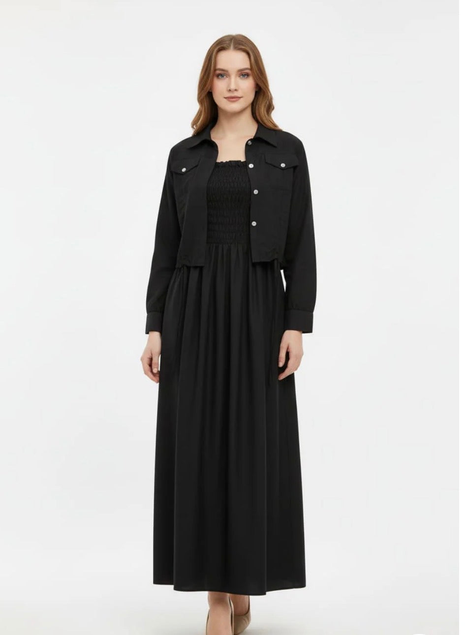 Western Smoking Coat Maxi (W-712)