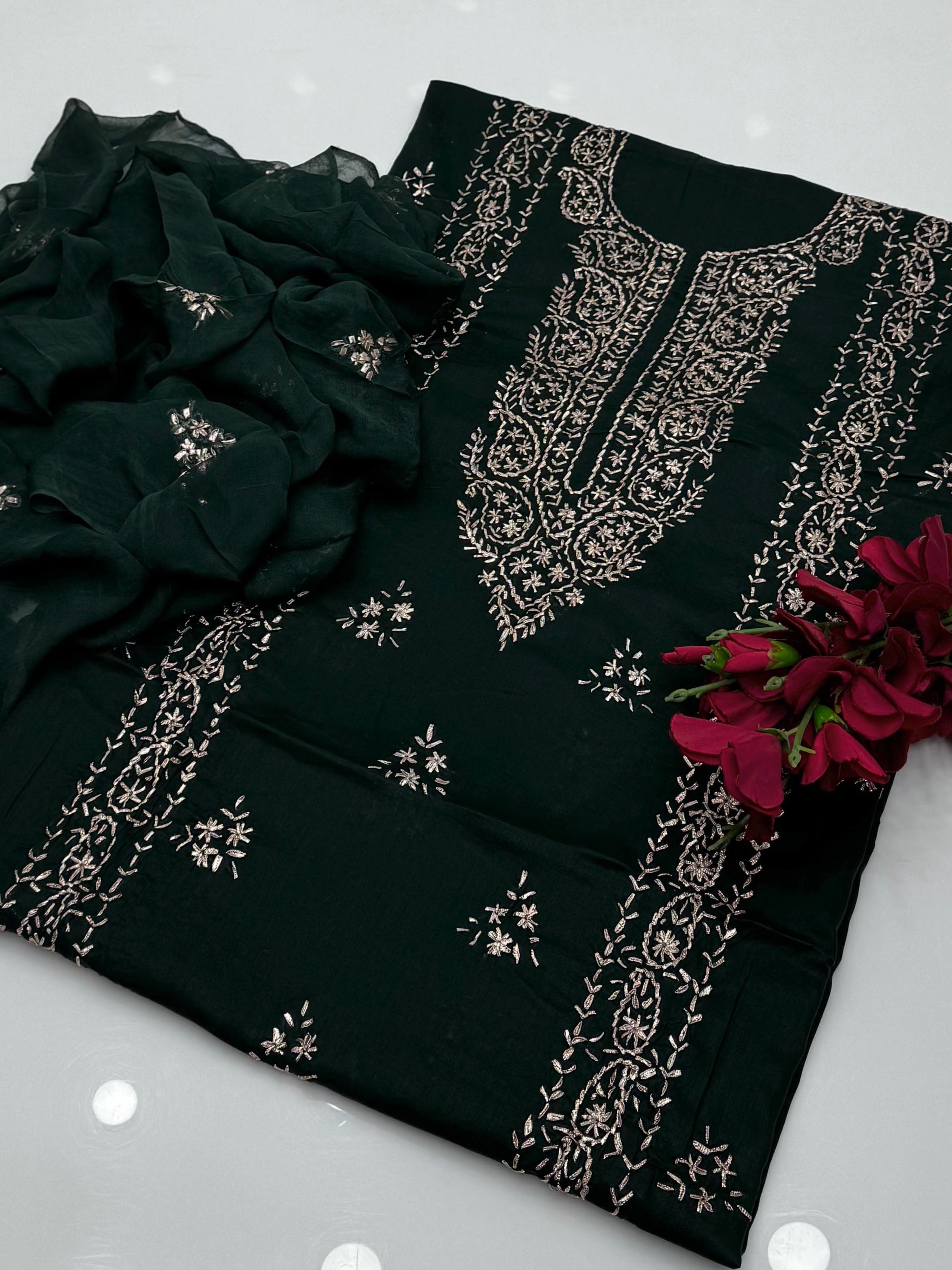 (D-756) Lawn Handmade Gotta work unstitched