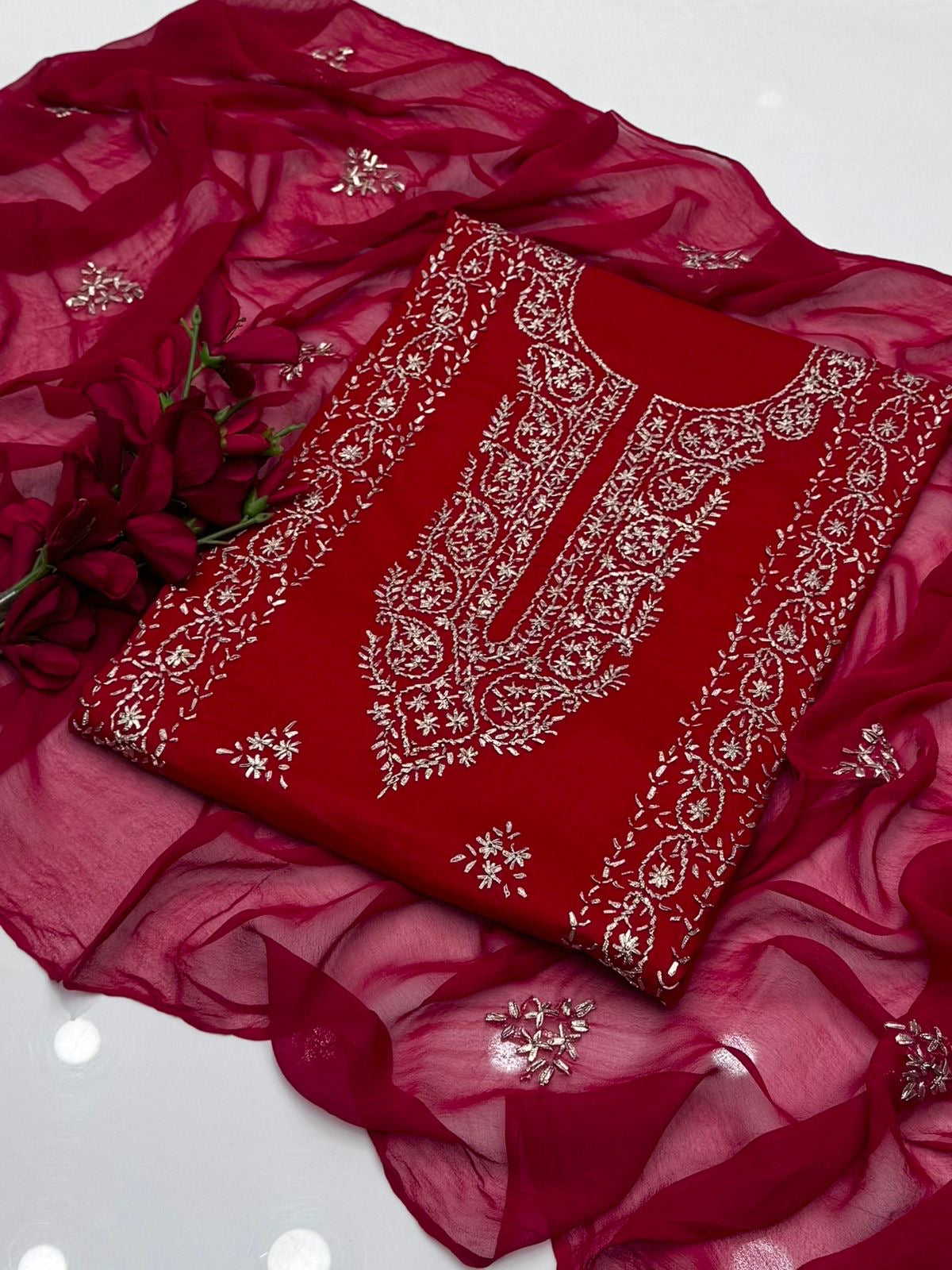 (D-756) Lawn Handmade Gotta work unstitched