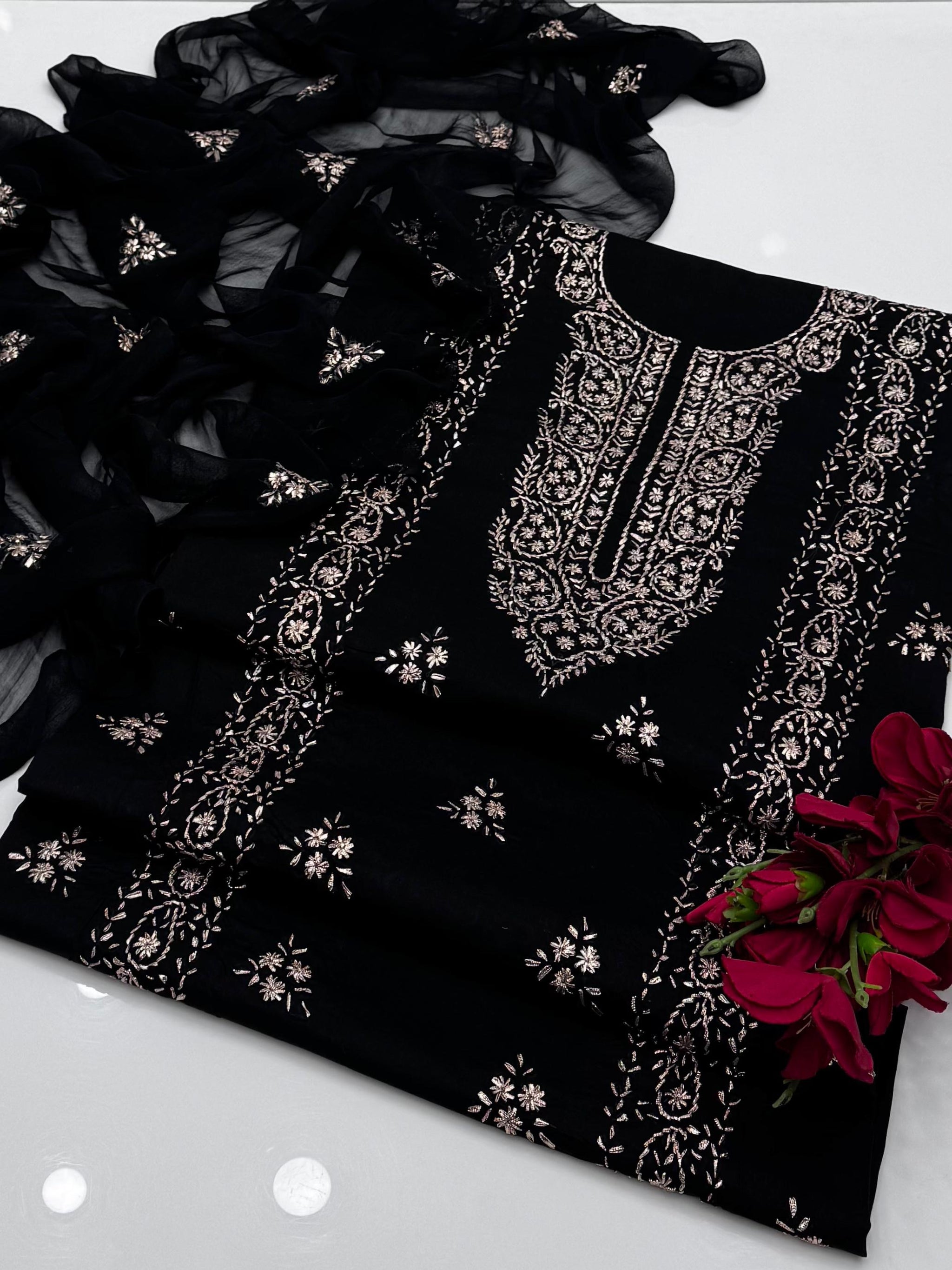 (D-756) Lawn Handmade Gotta work unstitched