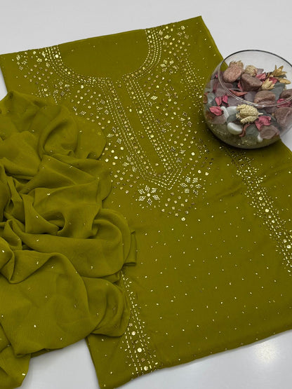 Golden button mukesh 2 piece