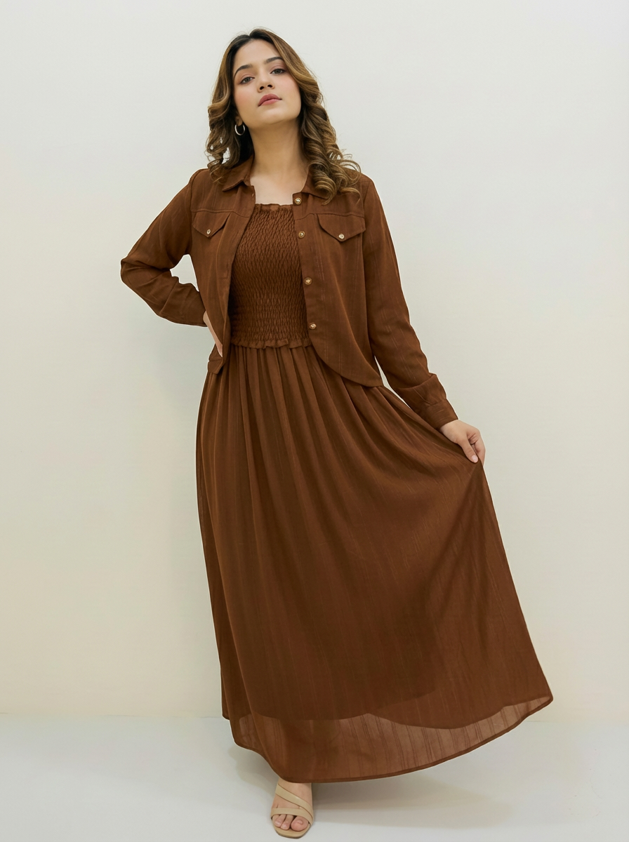 Western Smoking Coat Maxi (W-712)