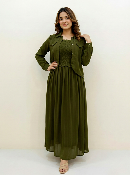 Western Smoking Coat Maxi (W-712)