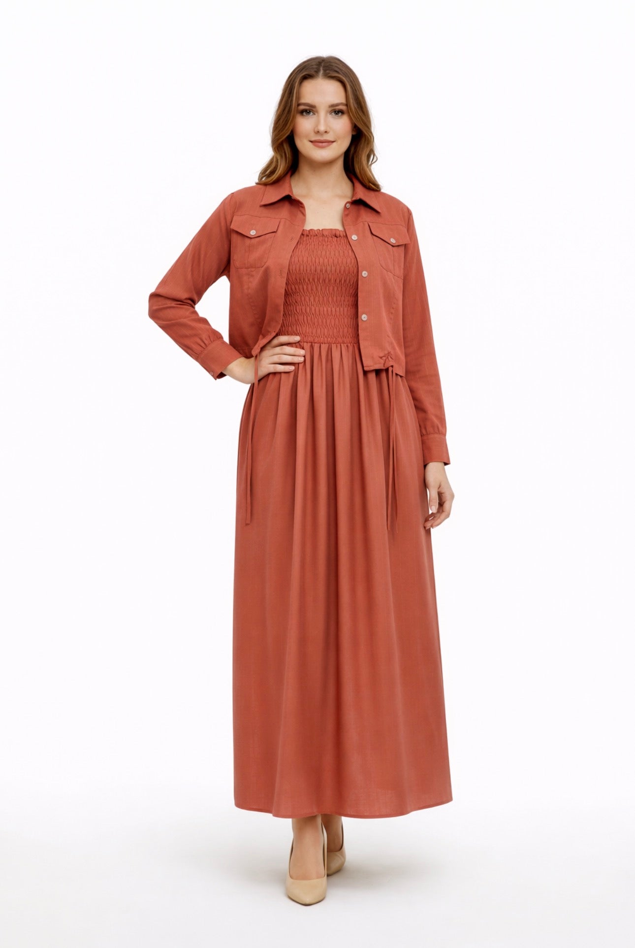 Western Smoking Coat Maxi (W-712)