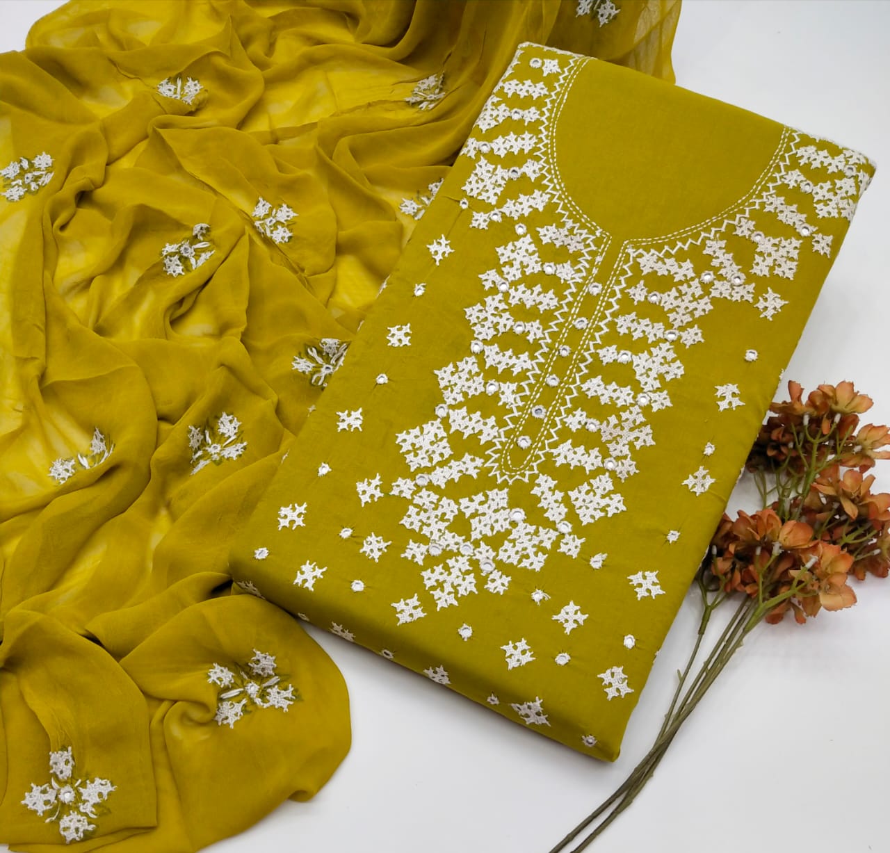 لان 3 Pce ہاتھ سے تیار سندھی آئینہ