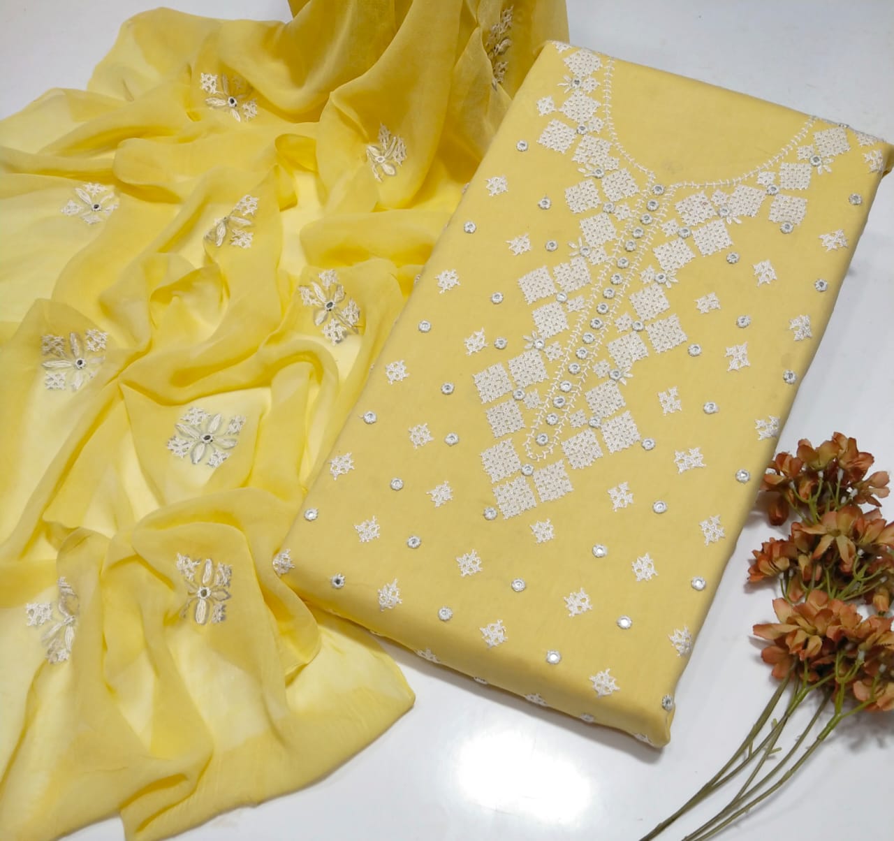 لان 3 Pce ہاتھ سے تیار سندھی آئینہ