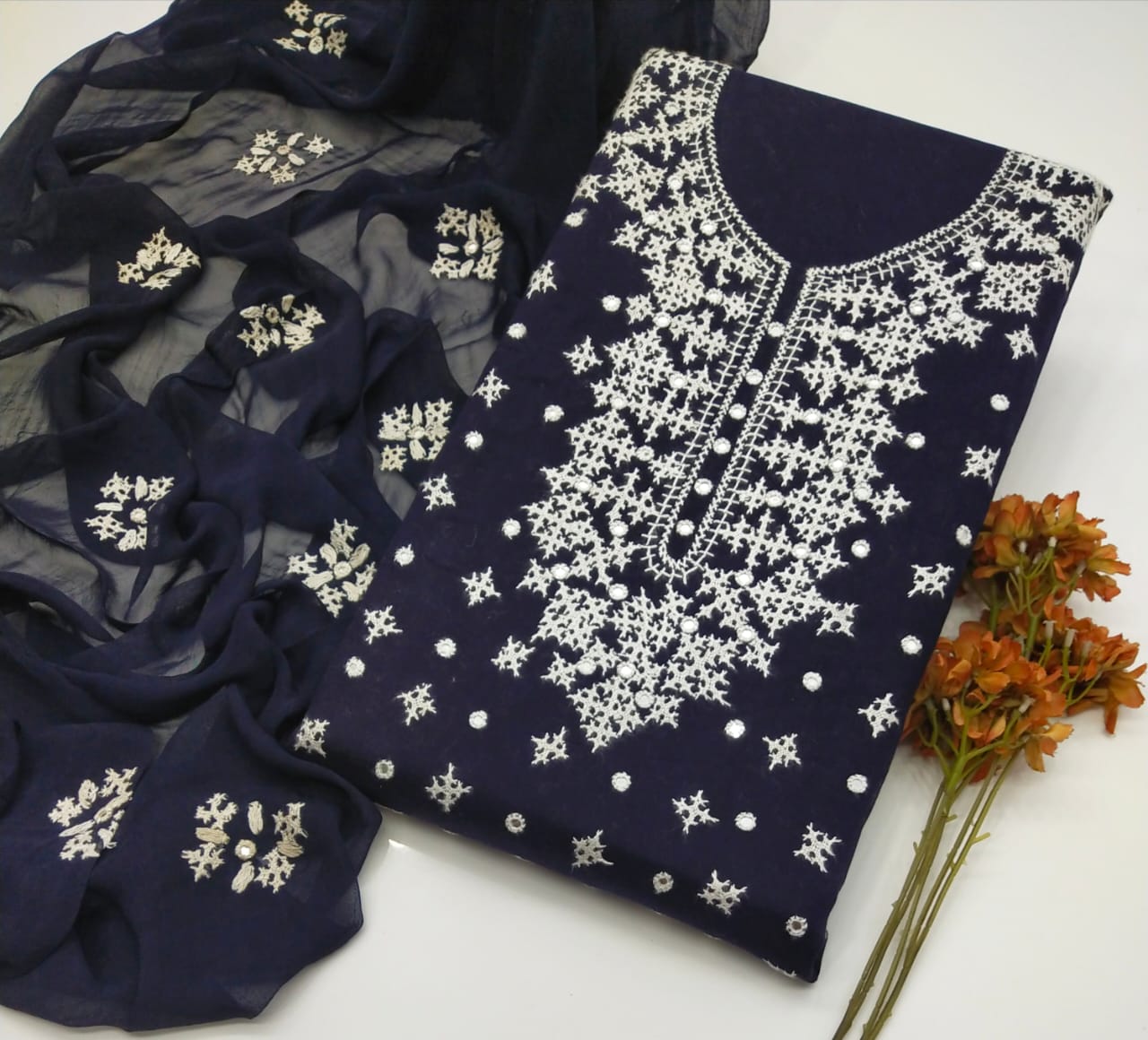 لان 3 Pce ہاتھ سے تیار سندھی آئینہ