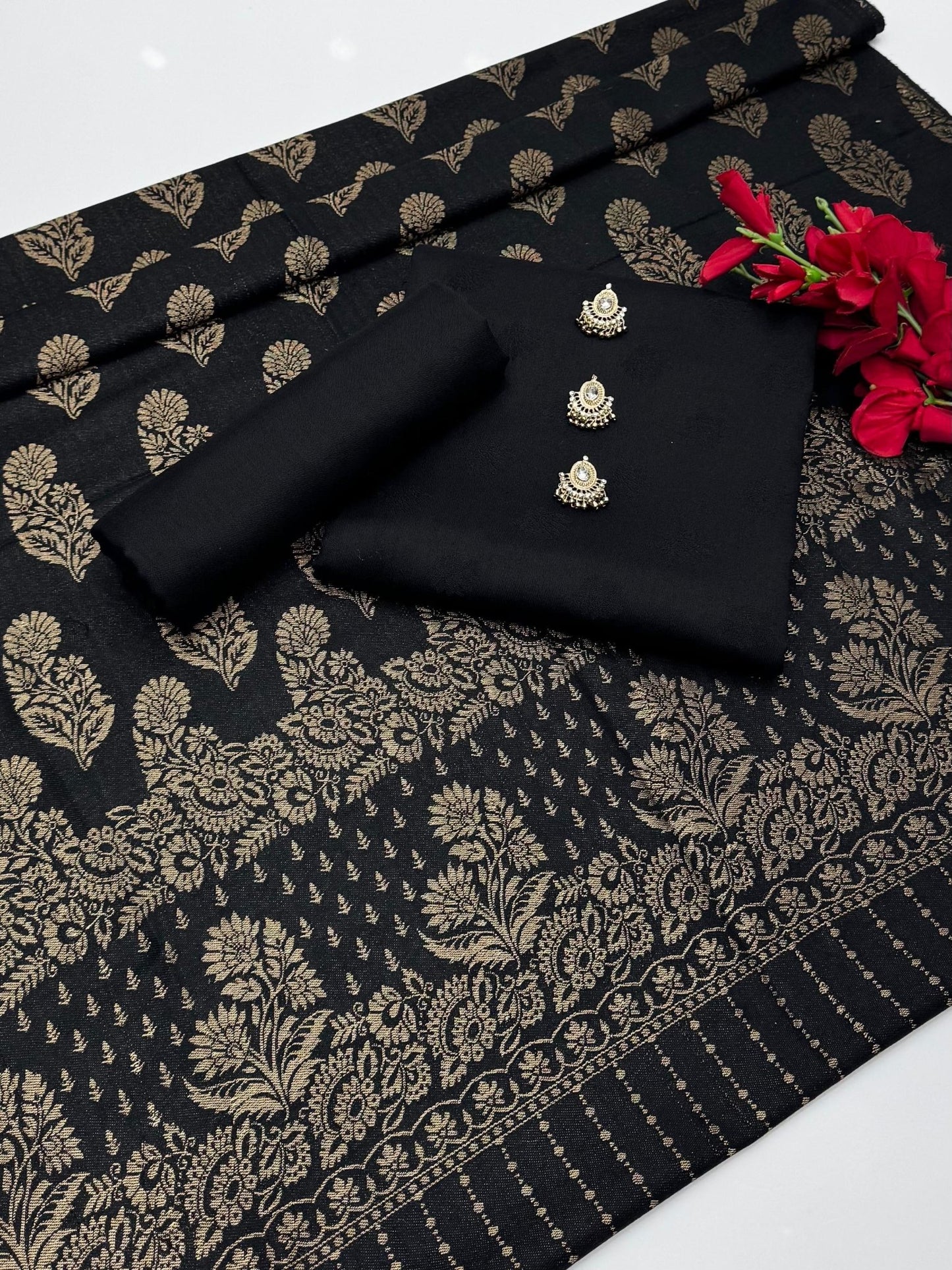 پشمینہ جیکورڈ 3 پیس (Z - 657)