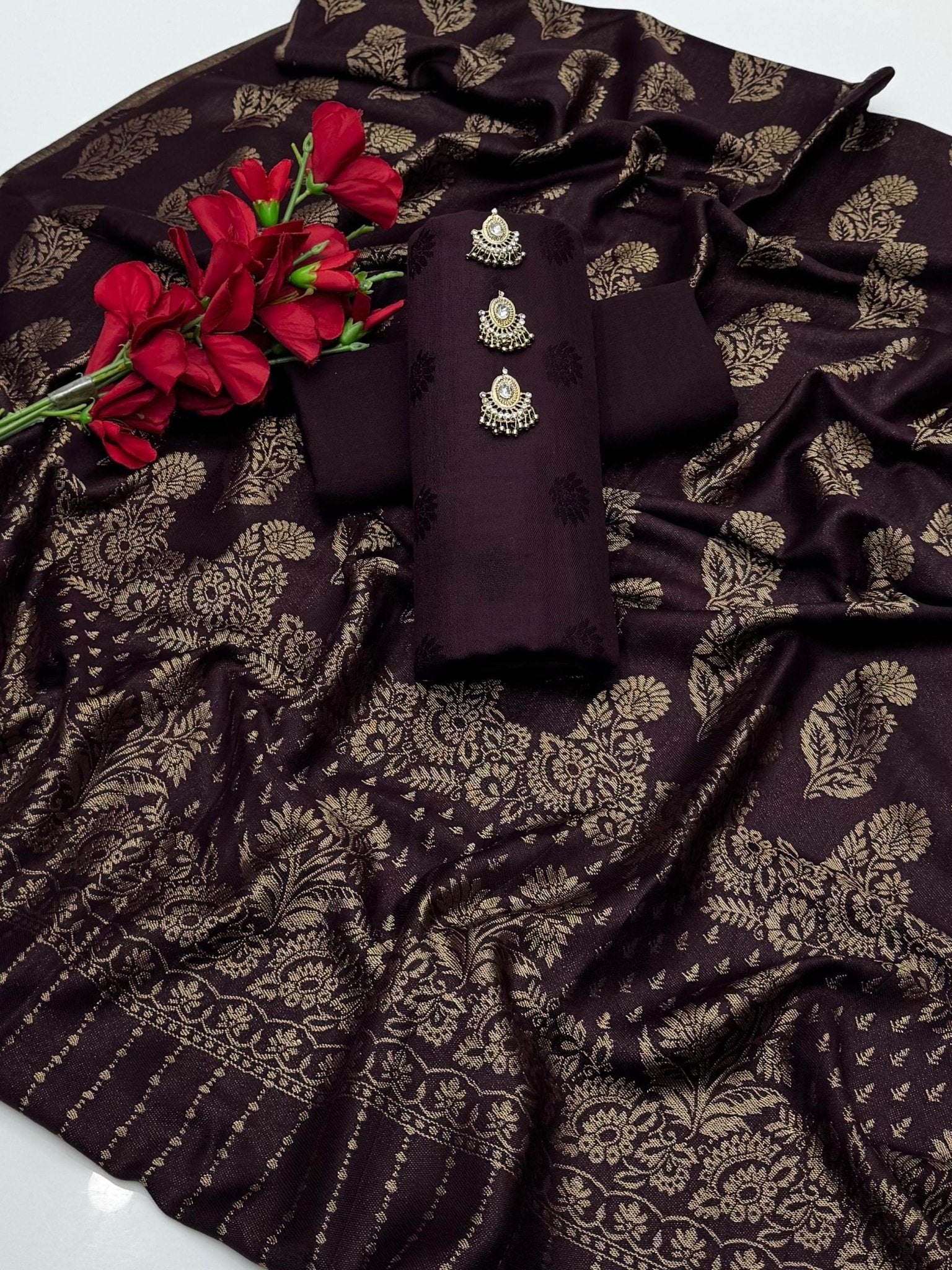 پشمینہ جیکورڈ 3 پیس (Z - 657)